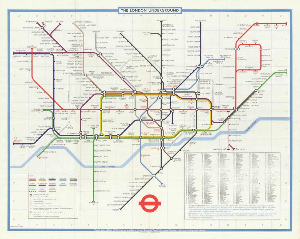 London Underground quad royal poster map. Jubilee Line complete. GARBUTT #1 1979