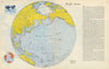 Pacific Arena—Persuasive map—World War 2—Richard Edes Harrison—Fortune 1944
