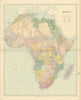 Africa. Congo Free Trade Area. British South Africa Company. STANFORD 1894 map