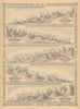 Johnson's Mountains Rivers. Africa, Asia, Europe, South & North America 1866 map