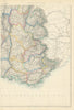 FRANCE SOUTH EAST. Upon annexation of Savoie & Comte de Nice. JW LOWRY 1863 map