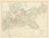Empire of Germany (Northern Portion) by W. & A.K. Johnston 1885 old map