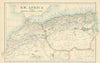 North-West Africa comprising Morocco, Algeria & Tunisia. Johnston 1885 old map