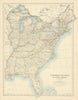 United States of North America (Eastern States) by W. & A.K. Johnston 1885 map