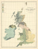 Ethnographic Map of Great Britain and Ireland by W. & A.K. Johnston 1885