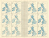 British Isles. Monthly rainfall & air temperature. 61x55cm. STANFORD 1901 map