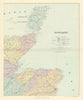 Scotland N.E. Orkney Cathiness Banff Elgin Aberdeen Sutherland STANFORD 1901 map