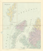 Scotland NW Shetland Western Isles Hebrides Skye Ross. 61x52cm STANFORD 1901 map