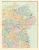 Ireland north-east Ulster Down Antrim Armagh Londonderry &c. STANFORD 1901 map