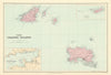 Channel Islands. Guernsey Jersey Alderney Sark Herm Caskets. STANFORD 1901 map