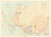 Russian acquisitions in Europe & Central Asia since 1689. STANFORD 1901 map