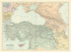 Asia Minor Caucasus & Black Sea. Turkey Syria Georgia Armenia. STANFORD 1901 map
