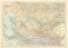 Central Asia. Trans-Caspian Aral Sea Khiva Bokhara Sirdaria STANFORD 1901 map