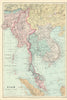 Indo-China. Indochina. Siam Annam Burma Thailand Cambodia. STANFORD 1901 map