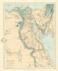 Egypt. Nile valley Sinai Red Sea Gulf of Aqaba Sharm el-Sheik. STANFORD 1901 map