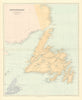 Newfoundland Labrador Cape Breton Island St Pierre & Miquelon STANFORD 1901 map