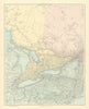 Southern Ontario. Lake Huron Erie. New York state. Great Lakes STANFORD 1901 map
