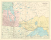 Manitoba. West Ontario, Lake Superior & Winnipeg. Canada. STANFORD 1901 map
