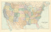 United States of America. North Dakota named State of Lincoln. STANFORD 1901 map