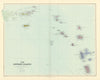 Leeward Islands. West Indies Virgin Antigua Dominica St. Kitts STANFORD 1901 map
