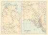 South Australia & Northern Territory. Explorers' routes. Large STANFORD 1901 map
