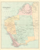 Western Australia. Districts. Explorers' routes. Large 66x55cm STANFORD 1901 map