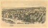 Yale University bird's eye view by Richard Rummell/Elston. Early state c1906