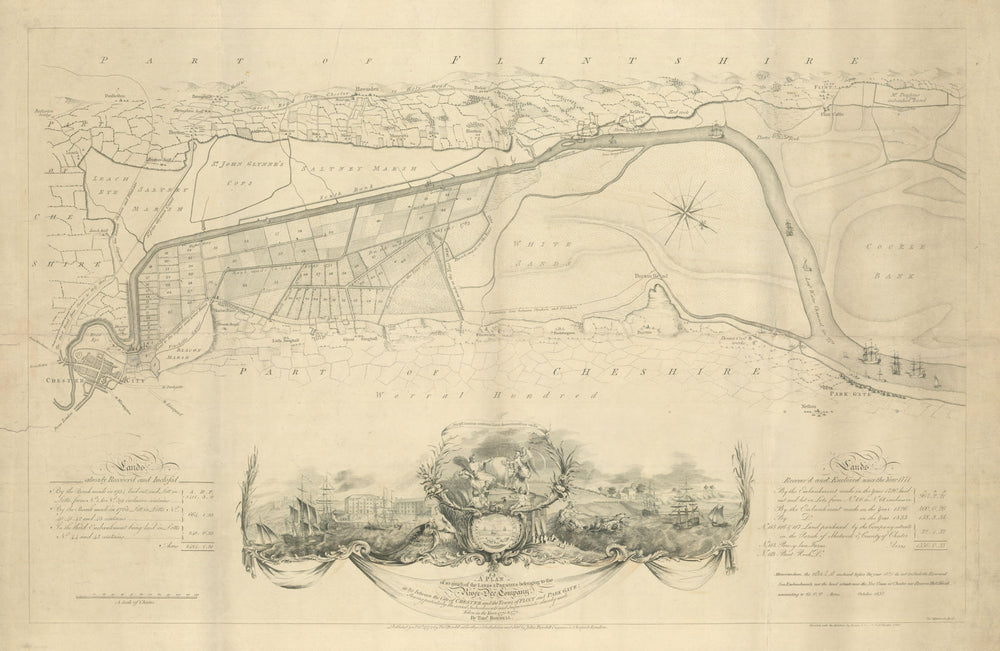The Lands & Premises belonging to the River Dee Company—Boydell 1772 (1837) map