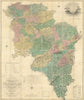The County of Lanark from Actual Survey by William Forrest—156 x 186 cm 1816 map