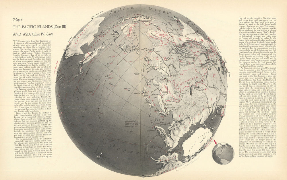 The Pacific Islands & Asia—WW2 US–Japan strategy—Richard Edes Harrison 1940 map