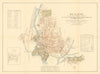 Map of Oxford to illustrate Dr. Acland's Memoir on Cholera —undrained areas 1856