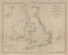 Wreck Chart of the British Isles—Royal National Lifeboat Institution 1896 map