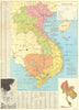 Vietnam Conflict Map—US Marine & Army landings—Airbases—Ho Chi Minh Trail 1965