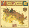 Mapa de la zona vinícola Rioja—Wine-growing area map—Bodegas Montecillo 1970