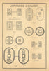 Japanese coinage—gold, silver, copper & iron coins print—Dennys 1867