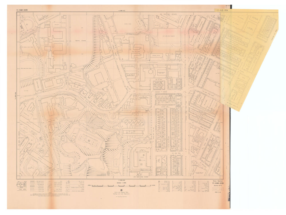 11-NW-20B—Ma Tau Wai & Ho Man Tin—Kowloon—Hong Kong Government survey 1986 map