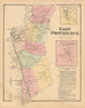 East Providence & Omega—Rhode Island town & landownership map—Daniel Beers 1870