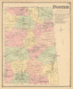 Foster — Rhode Island town & landownership map — Daniel Glover Beers 1870
