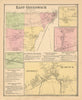 East Greenwich & Anthony — Rhode Island town & village maps — Daniel Beers 1870