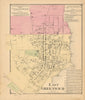 East Greenwich — Rhode Island village & street map — Daniel Glover Beers 1870