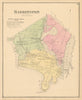 Barrington — Rhode Island town & landownership map — Daniel Glover Beers 1870