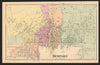 Newport — folding Rhode Island city & street map — Daniel Glover Beers 1870