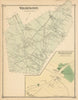Wilmington — Massachusetts town & land ownership plan — FW Beers 1875 old map