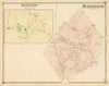Burlington — Massachusetts town & land ownership plan — F. W. Beers 1875 map