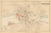 Wakefield village—town centre & street plan—Massachusetts—F. W. Beers 1875 map