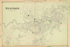 Medford village—town centre & street plan—Massachusetts—F. W. Beers 1875 map