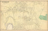 Everett — town & street plan — Massachusetts — Frederick W. Beers 1875 old map