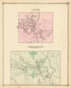 Saxonville & Framingham Center—Massachusetts village plans—F. W. Beers 1875 map