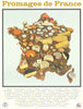 Fromages de France — French regional cheeses poster map — Cohen / Sopexa 1985