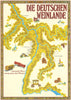 Die deutschen Weinlande—German wine regions pictorial map—Rhine—Mosel c1971